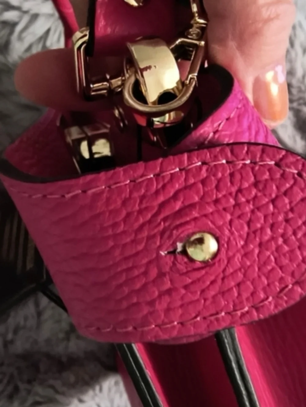 Toro Firenze Italian Double Compartment Leather Pink Bag